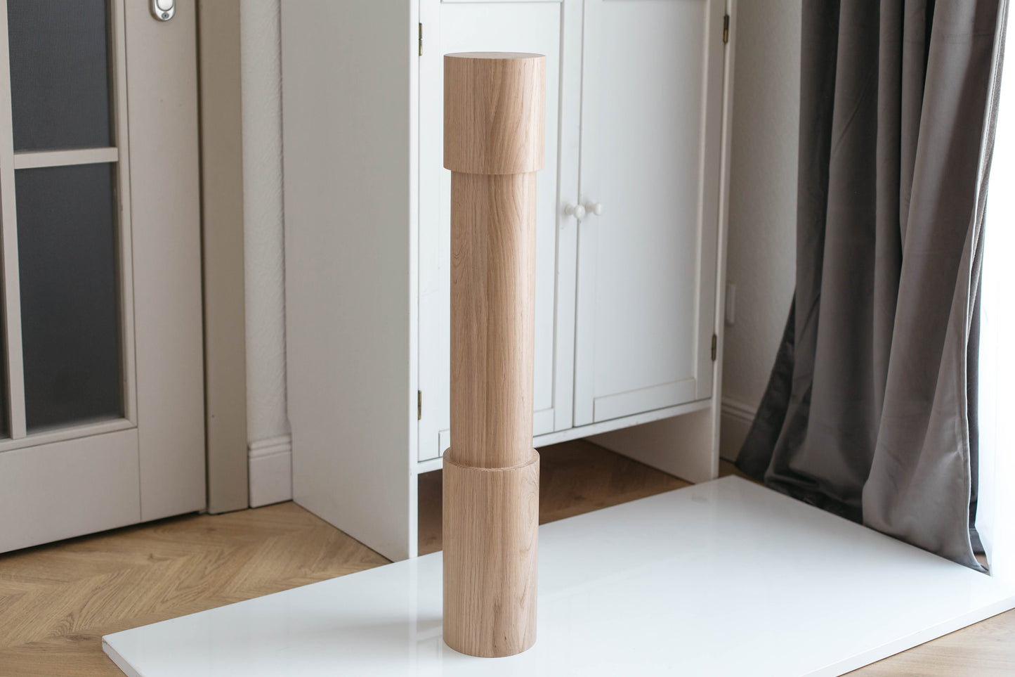 Pieds de meubles en bois naturel pour table de 760 mm, pieds tournés pour la décoration, pieds de table à manger, bois, non fini, 1 pièce