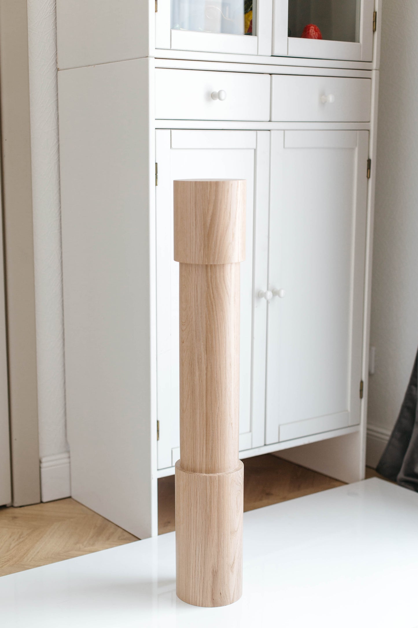 Pieds de meubles en bois naturel pour table de 760 mm, pieds tournés pour la décoration, pieds de table à manger, bois, non fini, 1 pièce