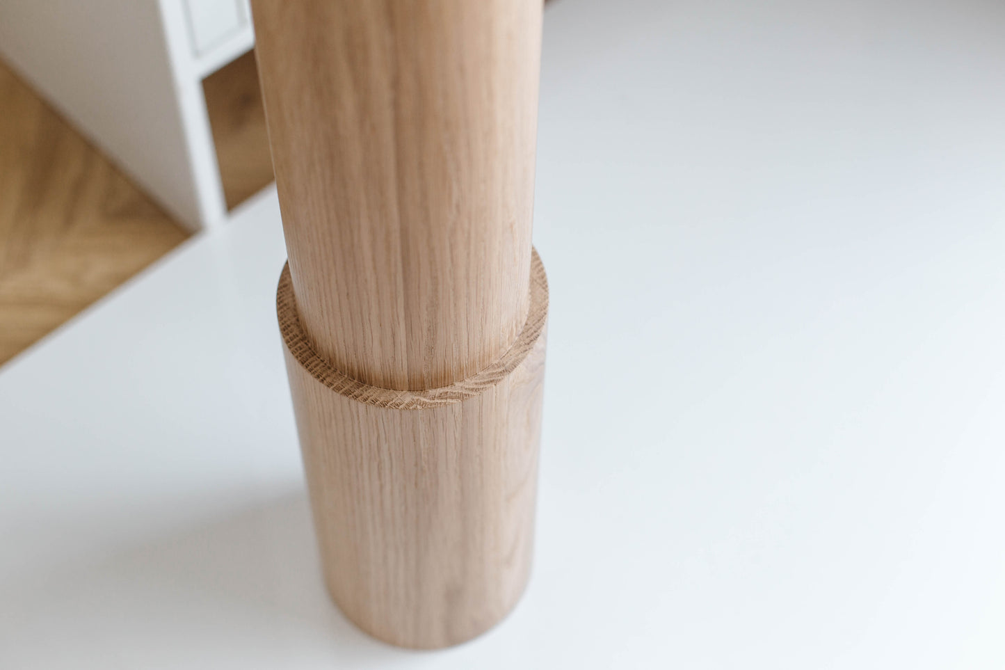 Pieds de meubles en bois naturel pour table de 760 mm, pieds tournés pour la décoration, pieds de table à manger, bois, non fini, 1 pièce