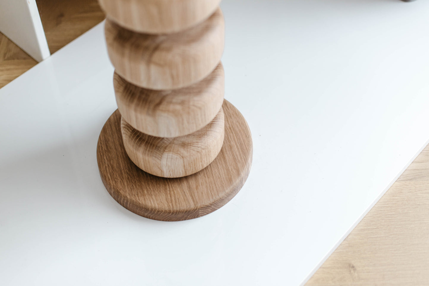 Kücheninselfuß aus Holz mit Sockel - H876 mm