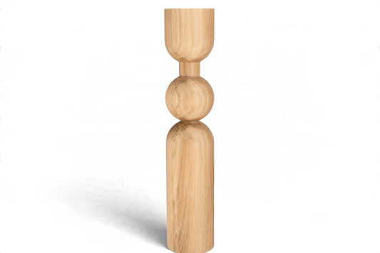 Wooden Table & Kitchen Island Leg with Sphere, H900 mm