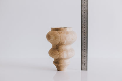 760 mm Tischmöbelbeine aus Naturholz, gedrechselte Füße zur Dekoration, Esstischbeine, Holz, unvollendet, 1 Stück