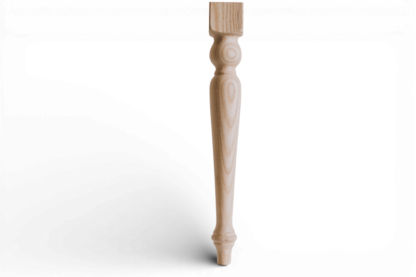 760 mm Tischmöbelbeine aus Naturholz, gedrechselte Füße zur Dekoration, Esstischbeine, Holz, unvollendet, 1 Stück