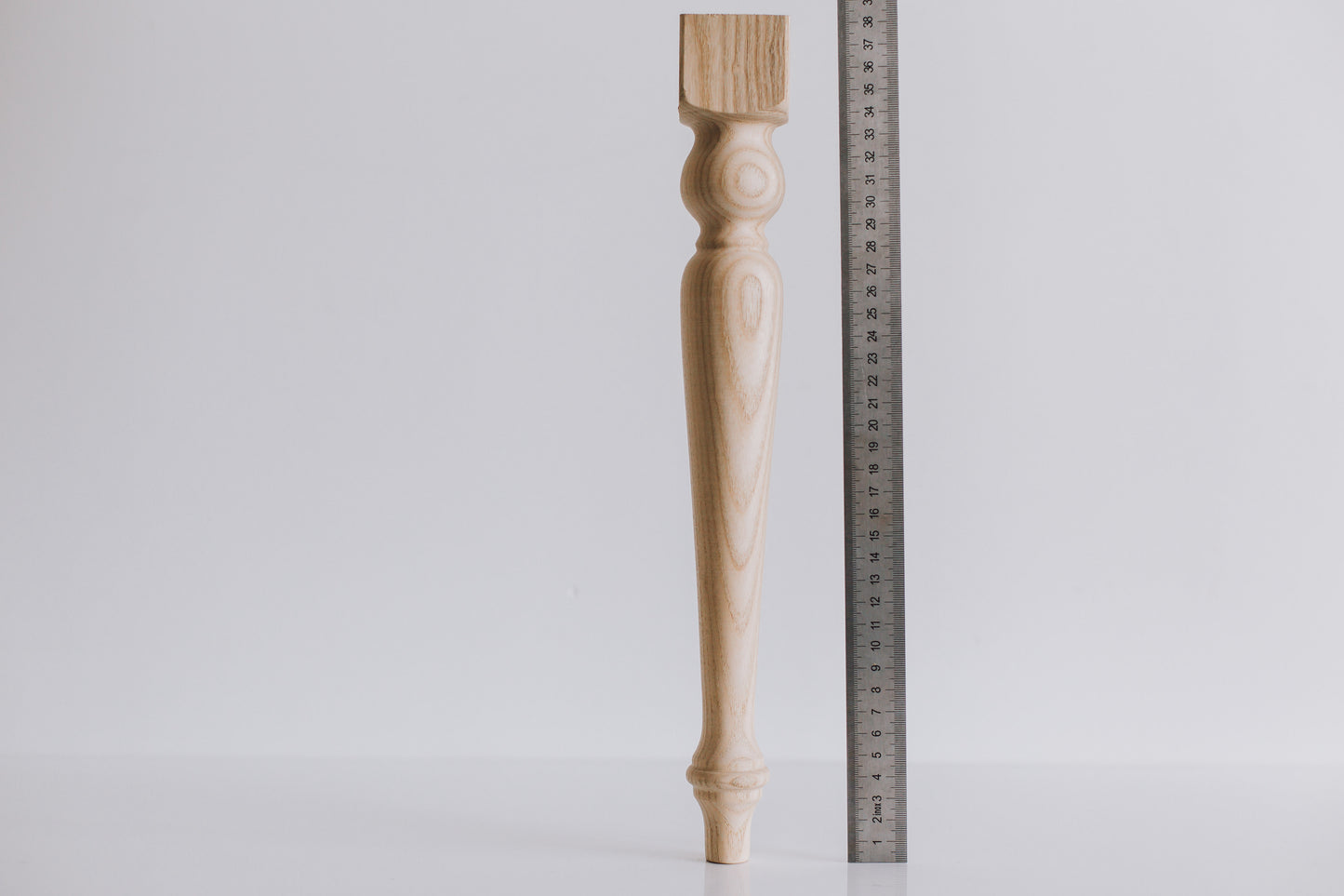 760 mm Tischmöbelbeine aus Naturholz, gedrechselte Füße zur Dekoration, Esstischbeine, Holz, unvollendet, 1 Stück